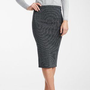 Icõne by Simons Charcoal Pencil Skirt NWT